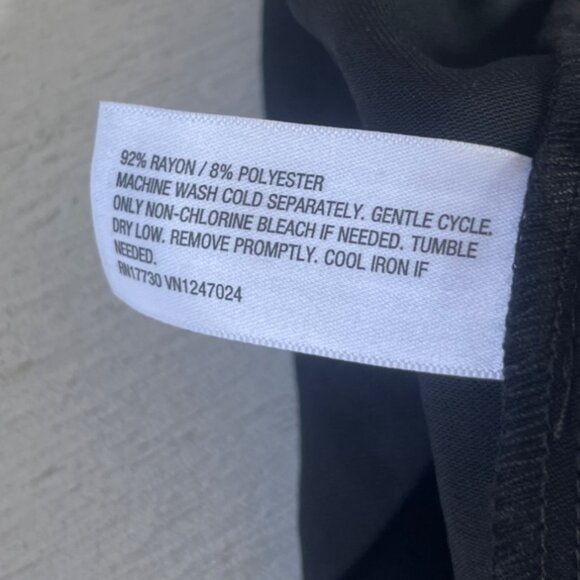 A New Day Wide Leg Pants Womens Size 14 Black New Pleated - Picture 7 of 9